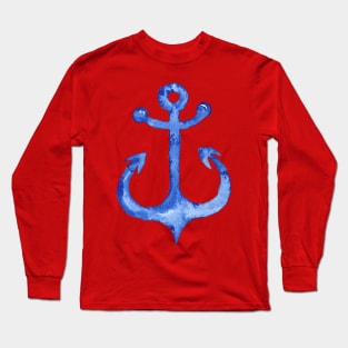 Watercolor Anchor Long Sleeve T-Shirt